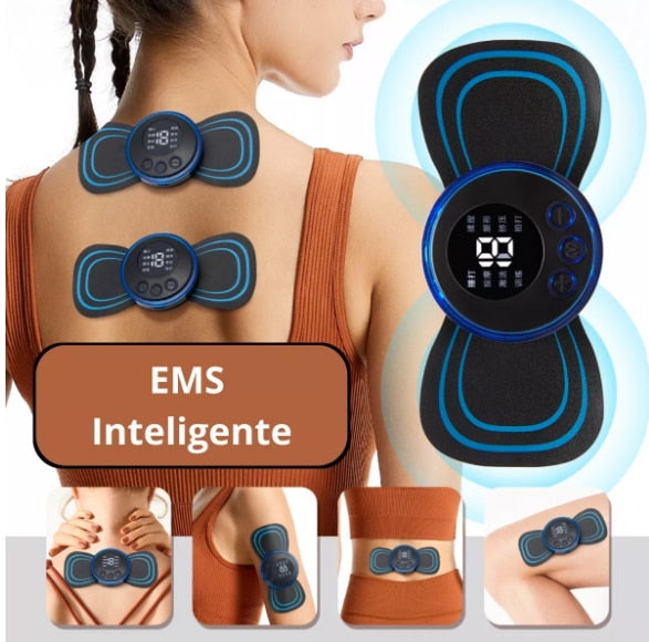 MINI MASSAGEADOR EMS ESTIMULADOR ELÉTRICO DE PESCOÇO PORTÁTIL