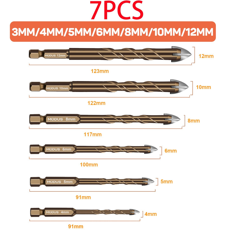 CONJUNTO BROCA 7 PECAS – PONTA ESTRELA