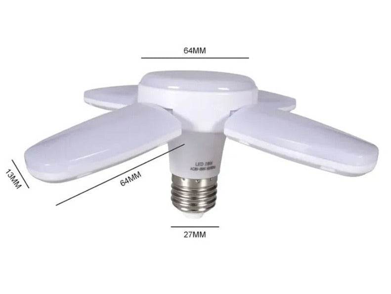 LÂMPADA PÉTALA LED E27 28W 6500K.