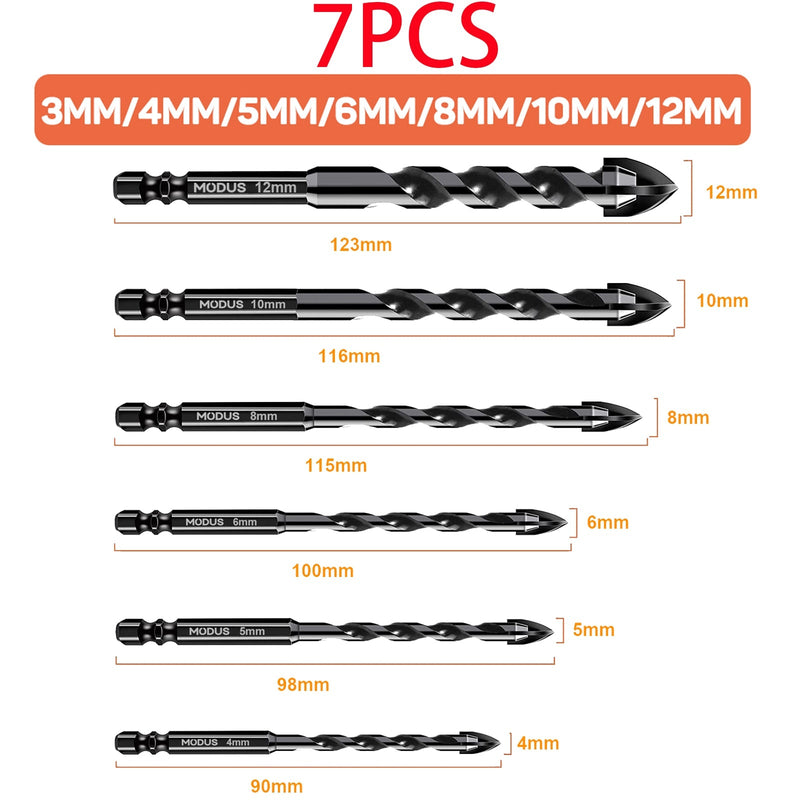 CONJUNTO BROCA 7 PECAS – PONTA ESTRELA